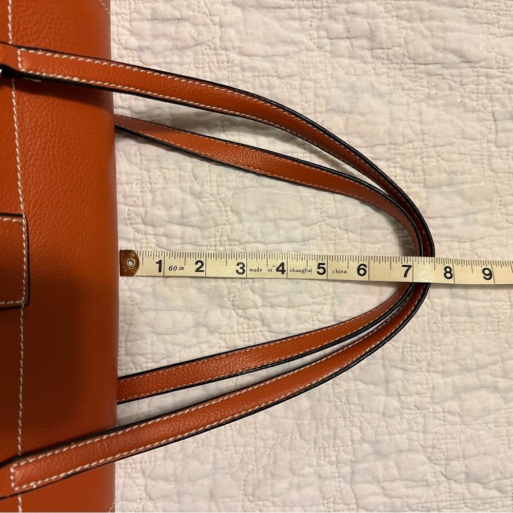 Botox Cosmetic Satchel Type Bag Orange / Brown Color Great Preowned Condition - Picture 12 of 15